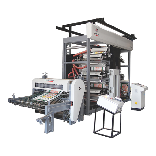 R2R FLEXOGRAPHIC PRINTING MACHINE WITH AUTO CUTTING SYSTEM (EIGHT COLOUR )